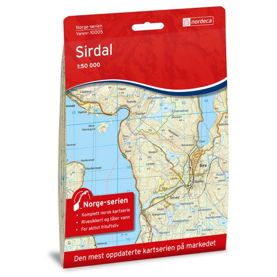Produktbild für Sirdal Karte