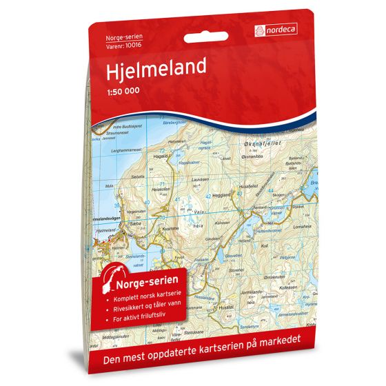Produktbild für Hjelmeland Karte