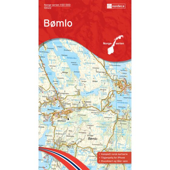 Forside av Bømlo kart