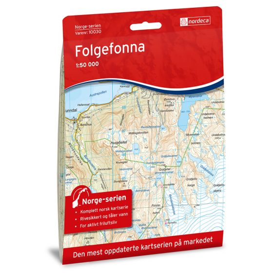 Cover image for Folgefonna map