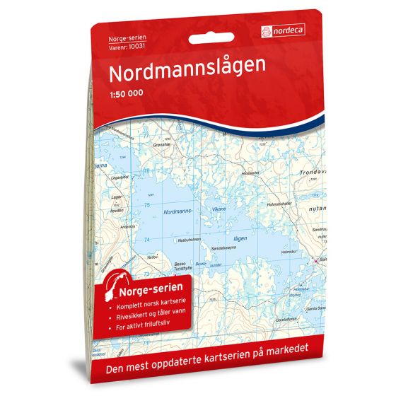 Produktbild für Nordmannslågen Karte