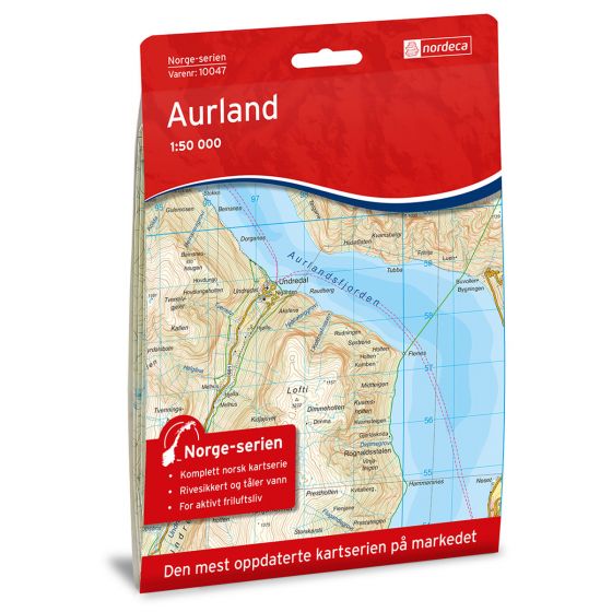 Cover image for Aurland map