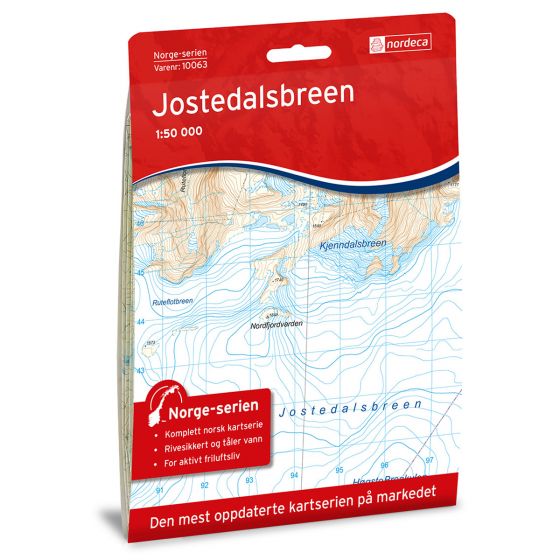 Cover image for Jostedalsbreen map