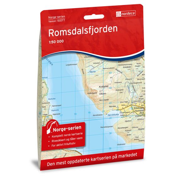 Produktbild für Romsdalsfjorden Karte
