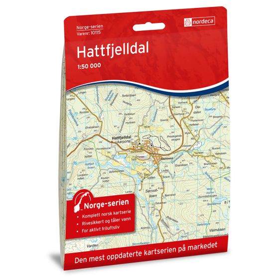 Produktbild für Hattfjelldal Karte