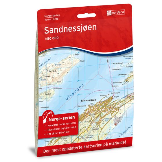 Produktbild für Sandnessjøen Karte