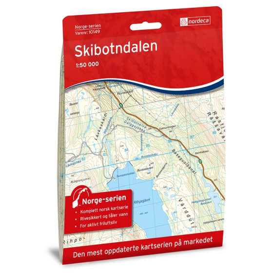 Produktbild für Skibotndalen Karte