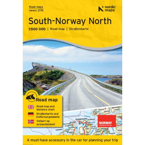 Straßenkarte Südnorwegen Nord Straßenkarte