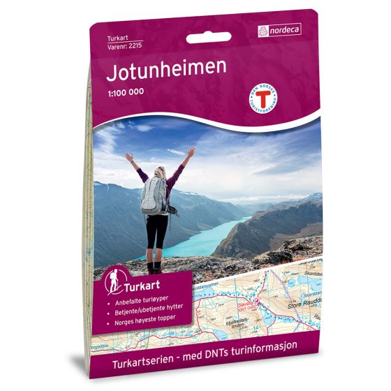 Cover image for Jotunheimen 1:100 000 map