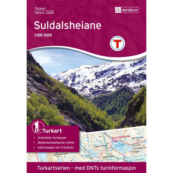 Cover image for Suldalsheiene 1:50 000 map