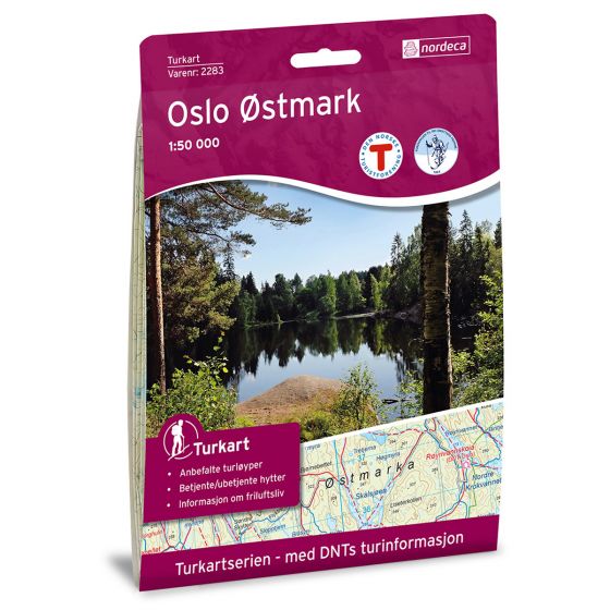 Forside av Oslo Østmark 1:50 000 kart