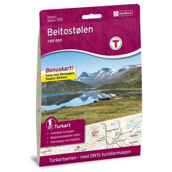 Cover image for Beitostølen 1:50 000 map
