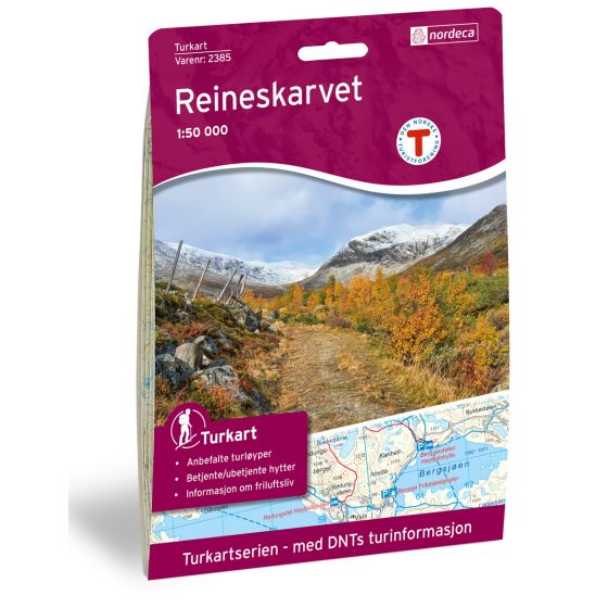 Cover image for Reineskarvet 1:50 000 map