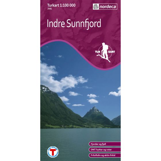 Cover image for Indre Sunnfjord 1:100 000 map