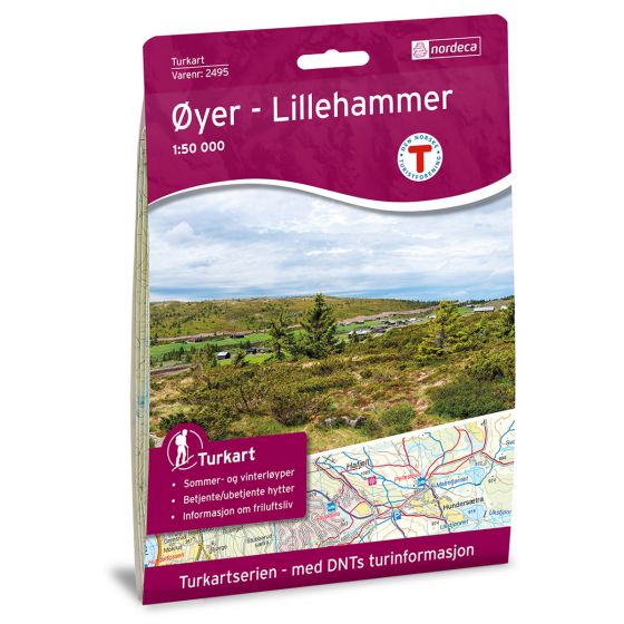 Produktbild für Øyer - Lillehammer 1:50 000 Karte