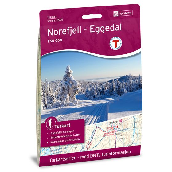 Forside av Norefjell-Eggedal 1:50 000 kart