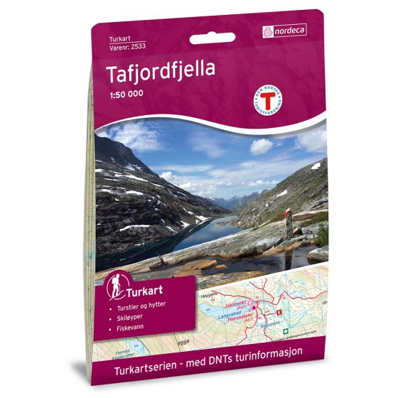 Cover image for Tafjordfjella 1:50 000 map