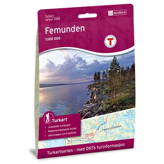 Cover image for Femunden 1:100 000 map