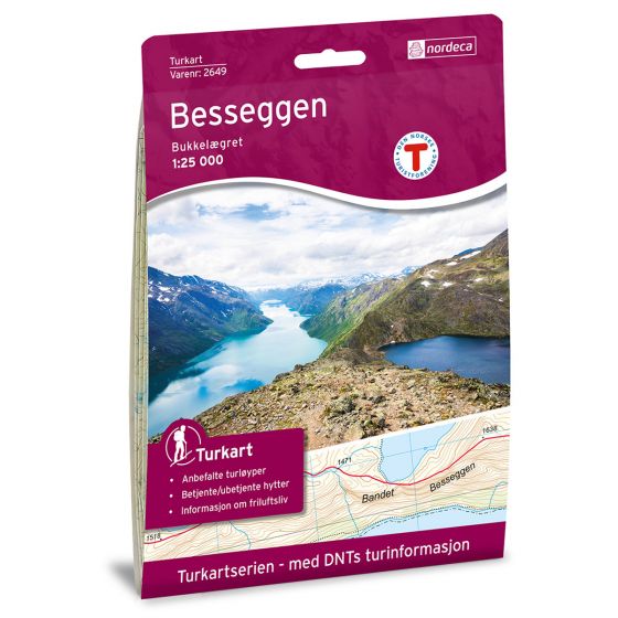 Cover image for Besseggen 1:25 000 map