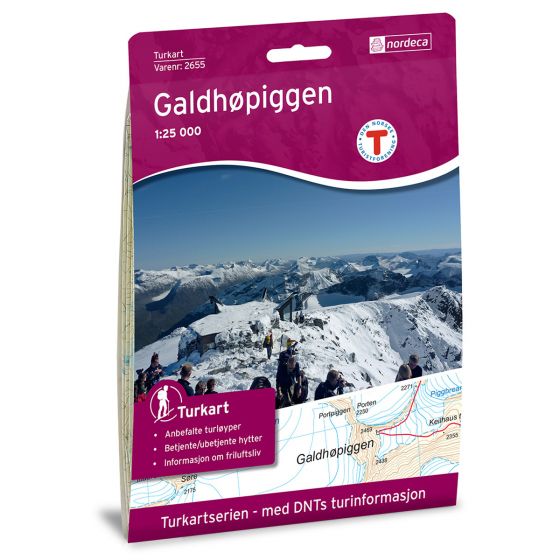 Produktbild für Galdhøpiggen 1:25 000 Karte