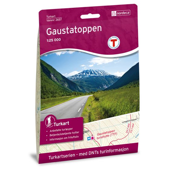 Cover image for Gaustatoppen 1:25 000 map