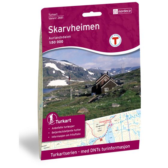 Cover image for Skarvheimen 1:50 000 map