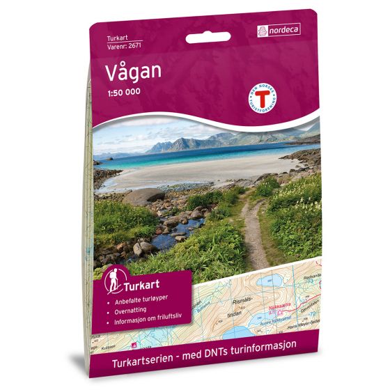 Produktbild für Vågan 1:50 000 Karte