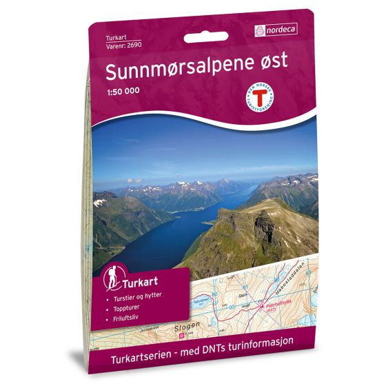 Cover image for Sunnmørsalpene Øst 1:50 000 map
