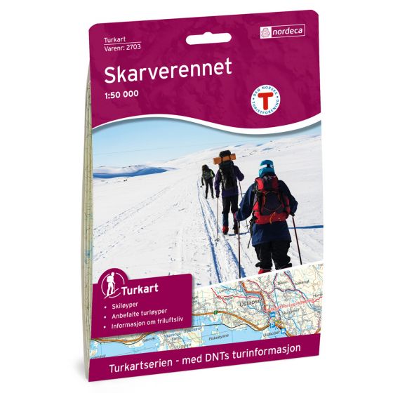 Cover image for Skarverennet 1:50 000 map