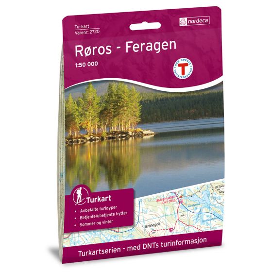 Cover image for Røros Feragen 1:50 000 map