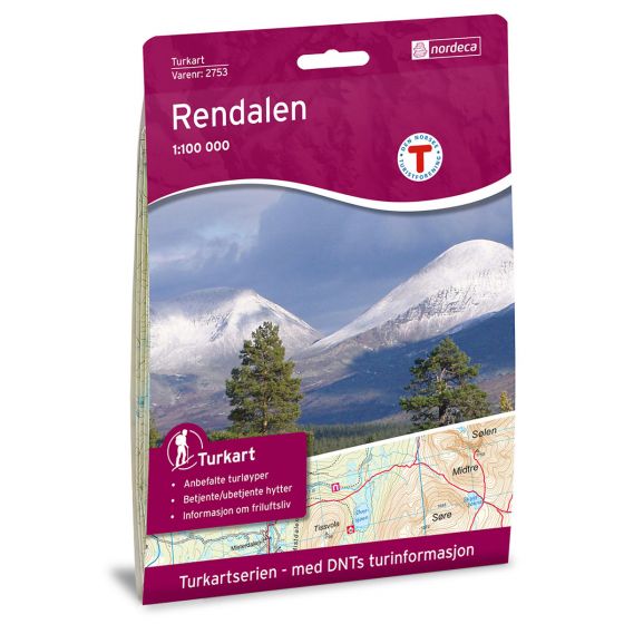 Cover image for Rendalen 1:100 000 map