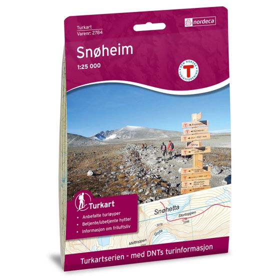Forside av Snøheim 1:25 000 kart