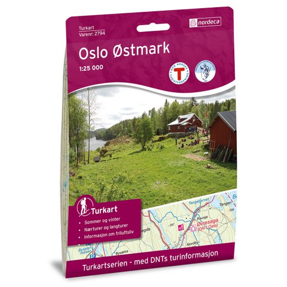 Cover image for Oslo Østmark 1:25 000 map