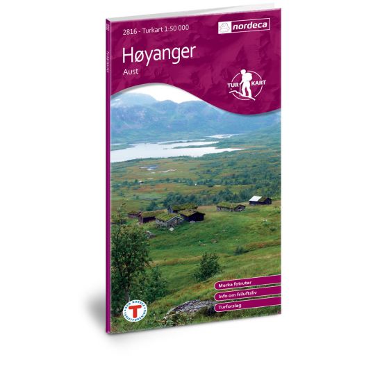 Cover image for Høyanger Aust 1:50 000 map