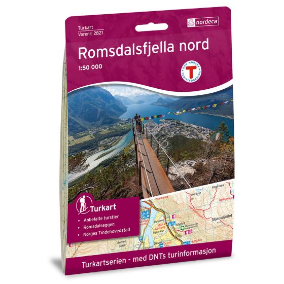 Cover image for Romsdalsfjella Nord 1:50 000 map