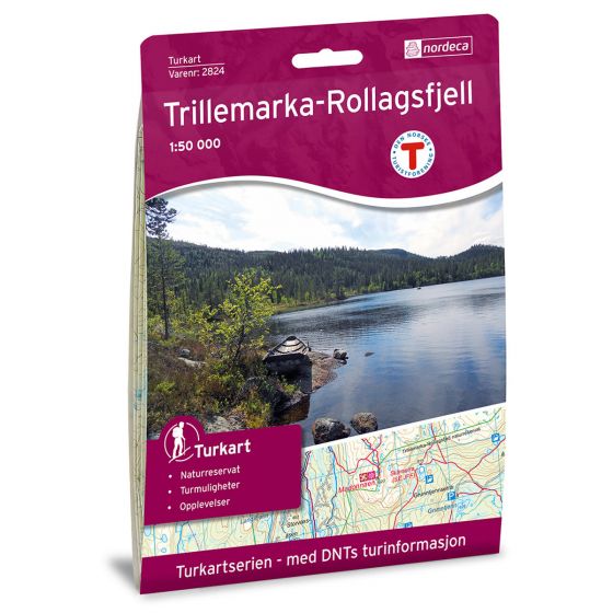 Produktbild für Trillemarka-Rollagsfjell 1:50 000 Karte