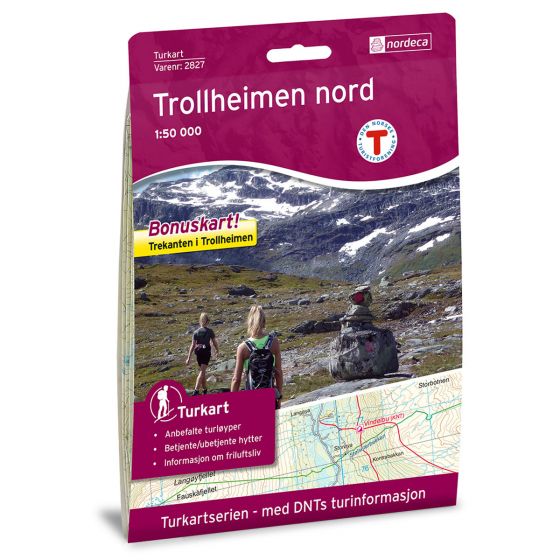 Forside av Trollheimen Nord 1:50 000 kart