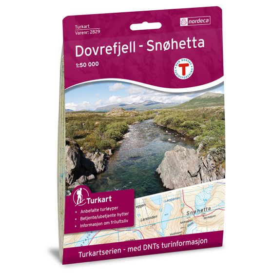Cover image for Dovrefjell Snøhetta 1:50 000 map