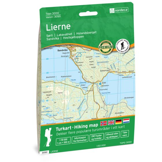 Cover image for Lierne 1:50 000 map