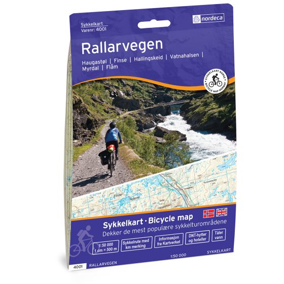 Cover image for Rallarvegen bike map 1:50 000 map