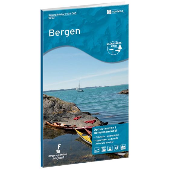 Produktbild für Skjærgårdskart Bergen Karte