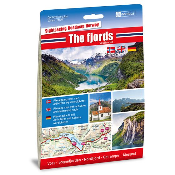 Produktbild für The fjords / Vestlandet 1:250 000 Karte