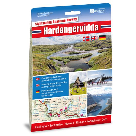 Cover image for Hardangervidda 1:250 000 map