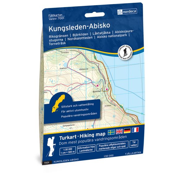 Cover image for Kungsleden-Abisko  1:50 000 map