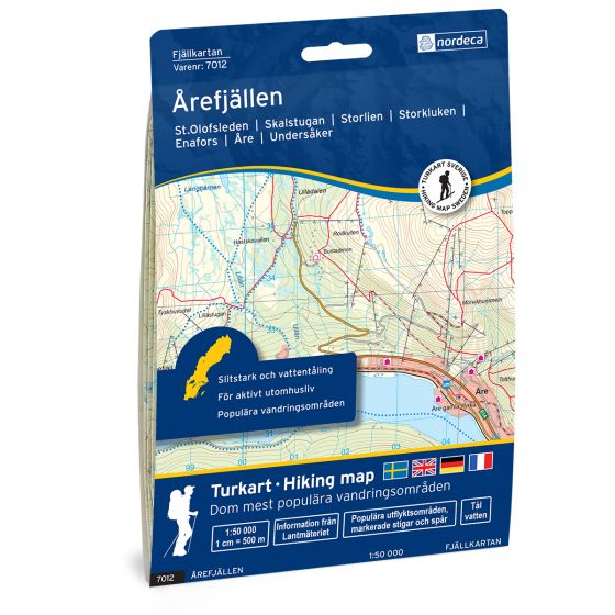 Cover image for Årefjällen 1:50 000 map