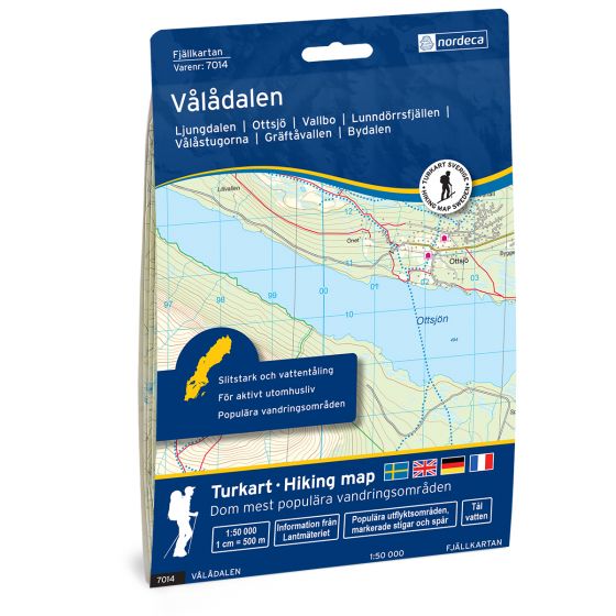 Cover image for Vålådalen 1:50 000 map