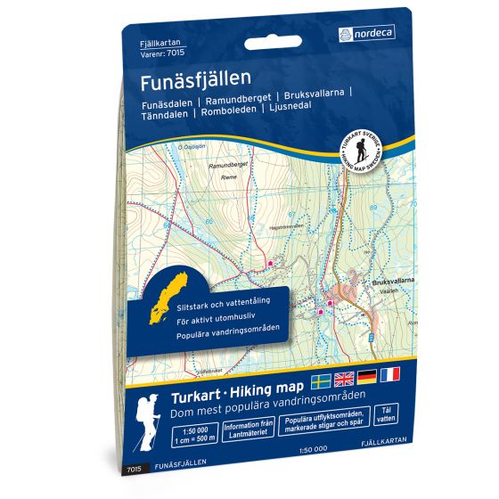 Cover image for Funäsfjällen 1:50 000 map