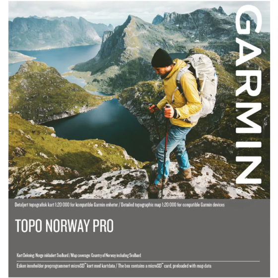 Garmin Topo Norway Pro GPS-kart
