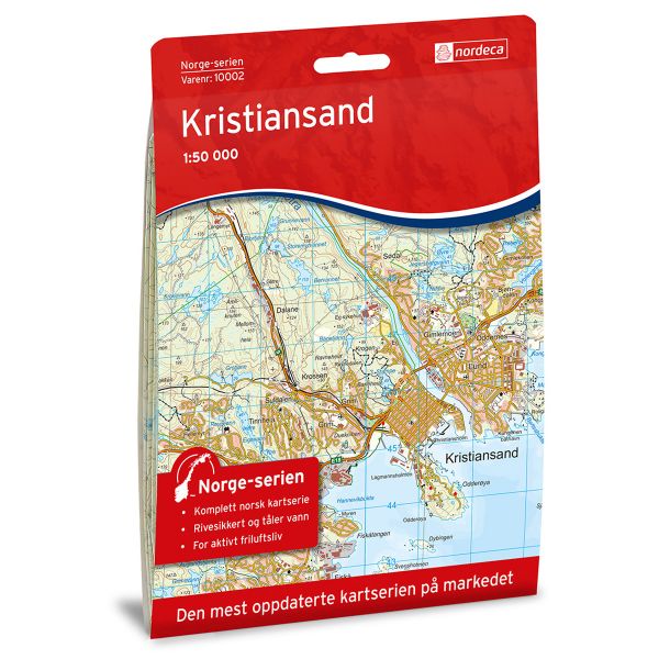 Forside av Kristiansand kart