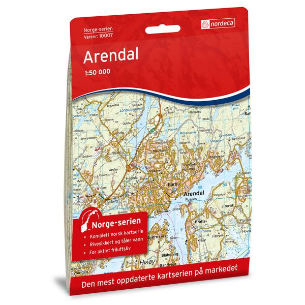 Forside av Arendal kart